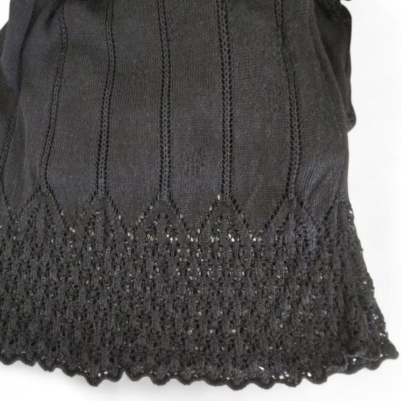 Banana Republic Womens Small Linen Blend Open Crochet Pattern Dress Over Spaghet - Picture 6 of 9